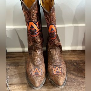 Auburn cowboy boots